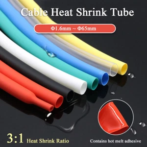 Schrumpfschlauch mit Kleber 3:1 Isolierung Schrumpfschlauch Ø1mm~65mm - Bild 1 von 8