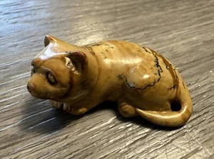 Figurine Ancienne « Chat En Pierre » - À Identifier - Imagen 1 de 5