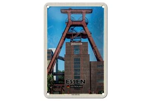 Blechschild Städte Essen Deutschland Zeche Zollverein 12x18 cm Schild - Picture 1 of 5