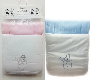 Pink Blau UNIVERSAL FUSSMUFF PASST KINDERWAGEN BUGGY KINDERWAGEN BABY GEMÜTLICHE ZEHEN - Bild 1 von 3
