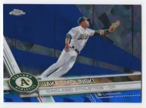 2017 Topps Chrome Sapphire Edition Print Run 250 Jake Smolinski #11 Oakland - Picture 1 of 2