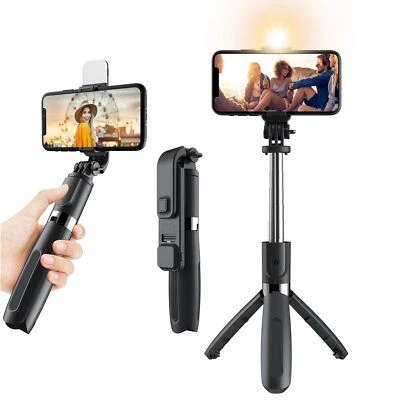 Selfie Stick Bluetooth Tripod Phone Holder With LED Light For iPhone Samsung AU - image 1 of 4