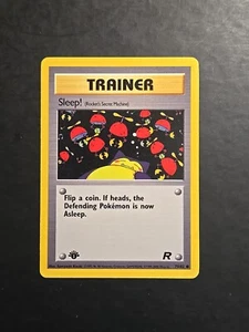 Pokemon Team Rocket Sleep Common 1° Edizione 79/82 MP - Foto 1 di 2
