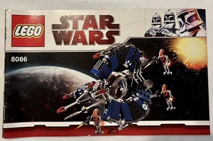 Lego Star Wars 8086 Droid Tri-Fighter Manual de Instrucciones Libro SOLAMENTE - Imagen 1 de 4