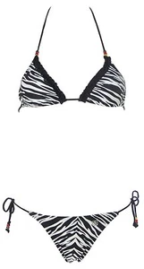 Shiwi Damen Triangel Bikini Zebraprint Schwarz 38 X3800 - Bild 1 von 2