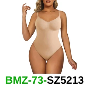 SHAPERX Women's Shapewear Bodysuit Tummy Control Body Shaper Seamless Sculpting - Picture 1 of 4
