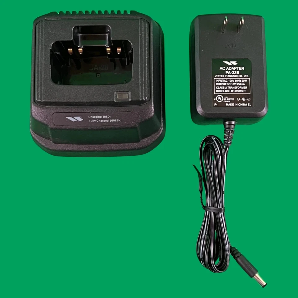 OEM Vertex Standard VAC-800 Charger / CD-16 Cradle / PA-23B Power Adapter - Image 1 of 4