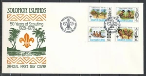 SALOMONEN - 50 JAHRE SCOUTING 1928-1978 - OFFIZIELLER FAUSTTAGSBRIEF PW298 - Bild 1 von 1