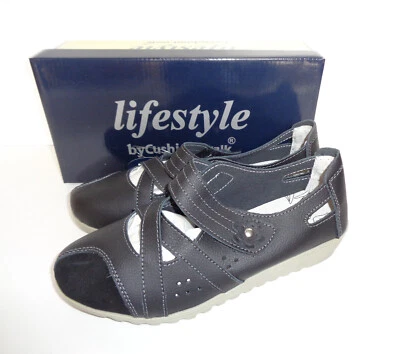 Ladies New Leather Sandals Womens Nurse Casual Comfort Flats Summer Shoes Size 3 - Image 1 of 4