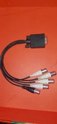 5 BNC Female to HD15 VGA Male Adapter Cable - 1 FT - Image 1 of 3