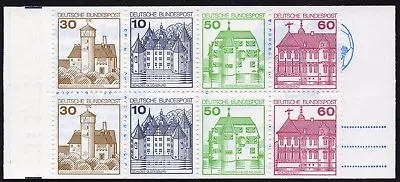Germany 1980 - Booklet - Castles - Glucksburg - Werratal - MNH - Image 1 of 2