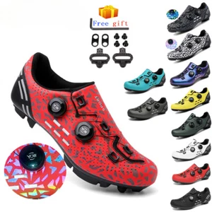 MTB Bike Riding Shoes Men's Ultralight Road Cycling Shoes Self-locking Shoes - Picture 1 of 45