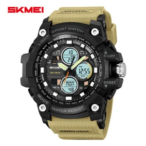 SKMEI Men Digital Watch Dual Time Sport Wristwatch Electronic Male Quartz Watch - Picture 1 of 30