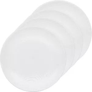 Noritake WoW Dune Coupe Salad Plate 21cm Set of 4 White on White - Picture 1 of 1