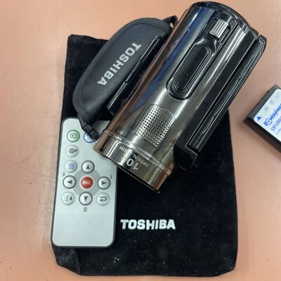 Toshiba Camileo X100 High Definition HD Video Camcorder Camera ( For Parts Only) - Image 1 of 4