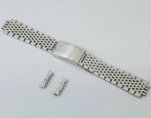 *NEAR MINT w/523 End Links* Vitage OMEGA 1068 19mm Beads of Rice Men's Bracelet - Picture 1 of 12