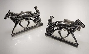 Rare Vintage Figural Sterling Silver Fenwick Sailors Horse Buggy Cufflinks - Bild 1 von 3