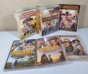 Gunsmoke And Rawhide DVD Lot *Missing One DVD - Picture 1 of 9