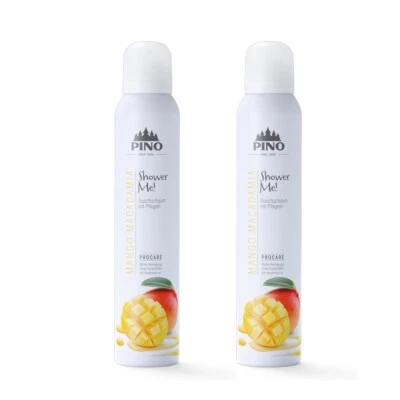 2 x Pino Shower Me! - Duschschaum Mango Macadamia - 200 ml