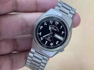 Vintage West End Arabic Dial Black Automatic Mens Watch, Working (57) - Picture 1 of 7