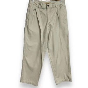 J. Khaki Kids Pants Boys 10 Husky Brown Academia Pleated Front Casual Retro Zip - Picture 1 of 7