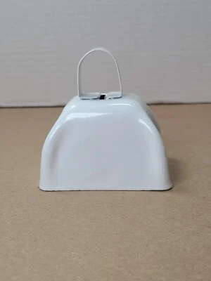 Metal Cow Bell White Rustic - Image 1 of 4