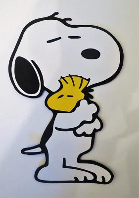 Snoopy With Woodstock Die Cut Cardstock Scrapbook Embellishement Cardmaking