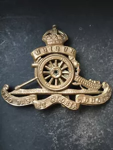 Royal Artillery Turning Wheel Original British Army Cap Badge - Picture 1 of 4