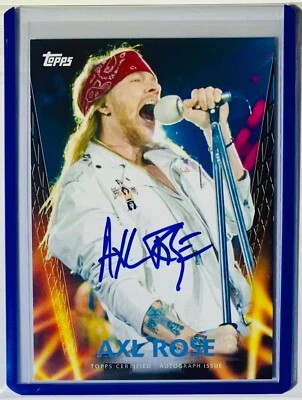 2013 Topps Archives Baseball Axl Rose Auto Heavy Metal Autographs SSP RARE - Image 1 of 2