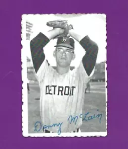 Carta da baseball 1969 Topps Deckle Edge 8 Denny McLain Detroit Tigers FIERA - Foto 1 di 2