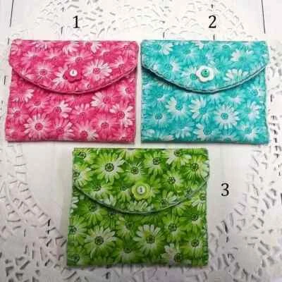 MONEDERO/BOLSA PARA MONEDAS, tema margarita, hecho a mano, ideal para bolsas de té, auriculares, monedas, etc. Foto 1 de 4