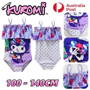Sanrio Kuromi Swimsuit Swimwear Swim Costume Bathers Bikini Dress Summer Girl AU - Picture 1 of 9