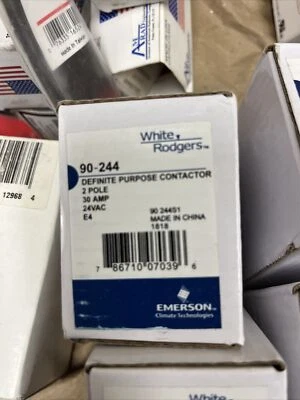 (NEW) White Rodgers 90-244 24V 30A 2-Pole Universal Mount Switch Contactor - Image 1 of 3