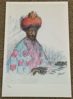 Jerry Garcia Lithograph Piano Player Art Print #/500 Grateful Dead Music Poster - Image 1 of 4