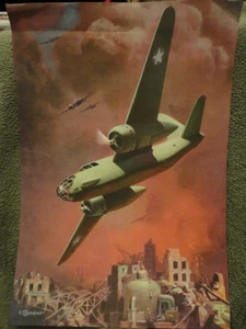 A Leydenfrost Bomber & March of the Volunteers Print to Frame Vintage - Picture 1 of 8