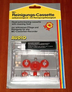 CASETE DE LIMPIEZA AUTOMÁTICA CABEZAL DE AUDIO con FLUIDO DE LIMPIEZA Reproductor de Cinta Cubierta ACCESORIOS - Imagen 1 de 4