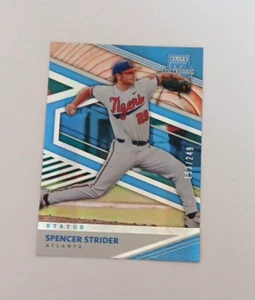 2020 Panini Elite Extra Edition Status Blue 153/249 #133, Spencer Strider - Picture 1 of 2