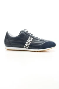 Bikkembergs Men's Dark Blue Leather Sneaker Sz 10.5 - Picture 1 of 4