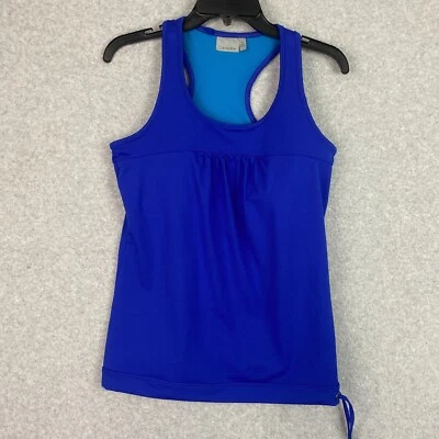 Sujetador Athleta Top Para Mujer M Azul Espalda Corredora Dobladillo Cinchado Ropa Activa Gimnasio Yoga Foto 1 de 4