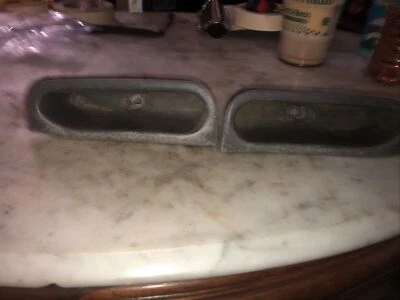 1995-1999 Mitsubishi eclipse door panel pull caps worn plastic gray broken d14 - Image 1 of 4