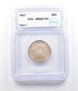 1917 Standing Liberty Quarter Type 1 MS65 FH ICG *2745 - Picture 1 of 3