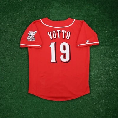 Joey Votto Cincinnati Reds Men's Alternate Red Jersey w/ Team Patch - Image 1 of 4