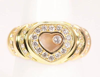 Chopard ‘Happy Diamonds’ 18k Yellow Gold Ring - Image 1 of 4