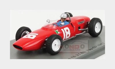 1:43 Spark Lotus F1 18-21 #18 Pau Gp 1962 N.Vaccarella Red S7452 Modellino - Immagine 1 di 2
