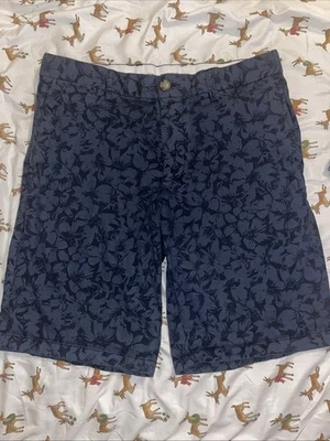 Nuevo Bermudas Pantalones Cortos Old Navy Delgadas Para Hombre Azul Floral 100% Algodón Talla 32 Usado en Excelente Condición Foto 1 de 4