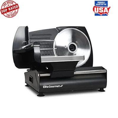 Fatiador elétrico de carne de alimentos removível lâmina de aço inoxidável ajuste espessura - Imagem 1 de 4