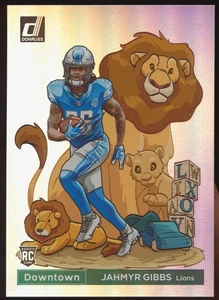 2023 PANINI DONRUSS JAHMYR GIBBS DOWNTOWN ROOKIE SSP! - Picture 1 of 2