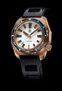 Reloj Zelos HAMMERHEAD V3 300M Bronce Escarcha 44mm - JUEGO COMPLETO - EXCELENTE - Imagen 1 de 10