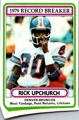 1980 Topps #5 Rick Upchurch - Image 1 of 2