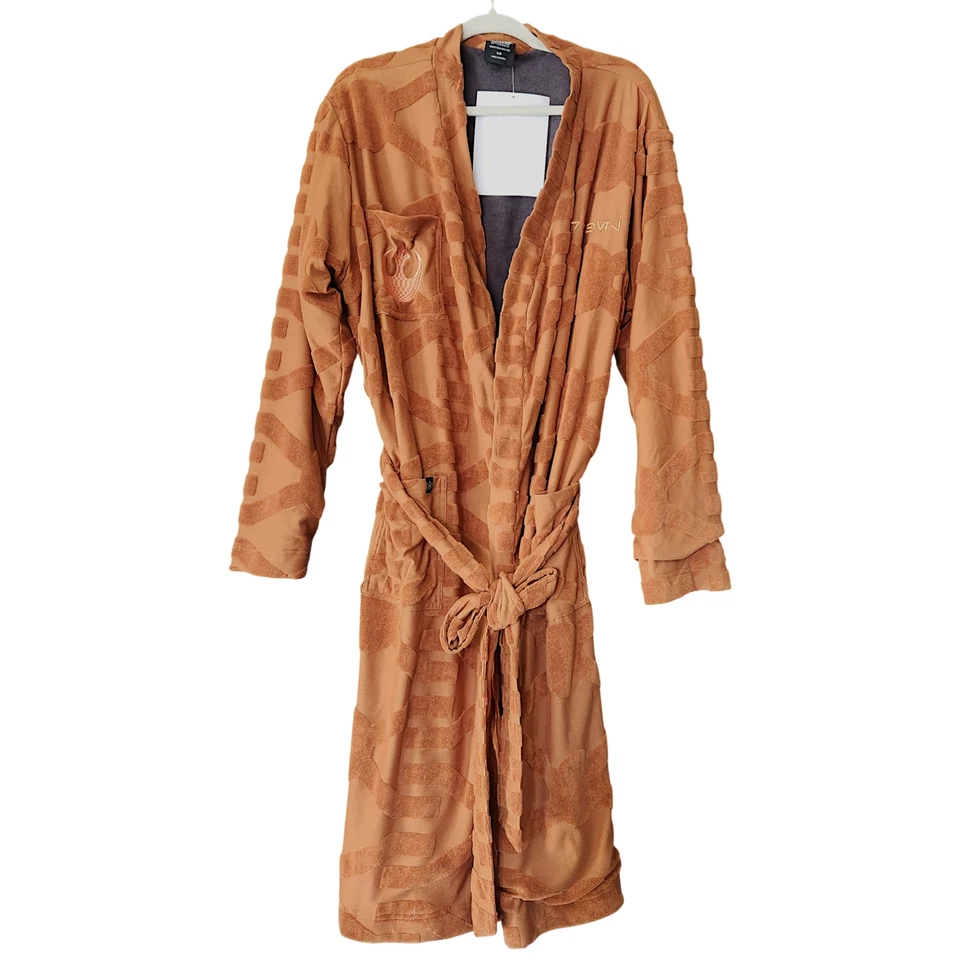 Star Wars Bata Héroes Villanos Para Hombre Talla Pequeña Naranja Marrón Terry Paño NUEVO Foto 1 de 4